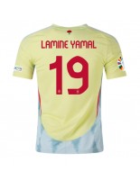 Španělsko Lamine Yamal #19 Venkovní Dres ME 2024 Krátký Rukáv